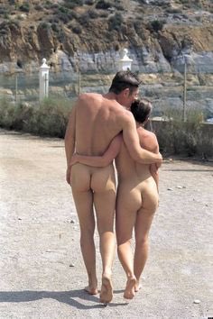 nudist couple on the beach