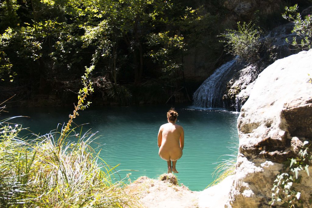 Naked travels naturist traveling in Messinia, Greece