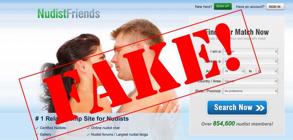 Malicious websites stealing naturist pictures