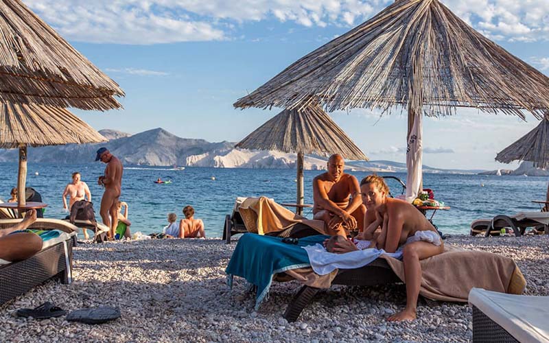 Bunculuka Camping Resort on Krk island, Croatia