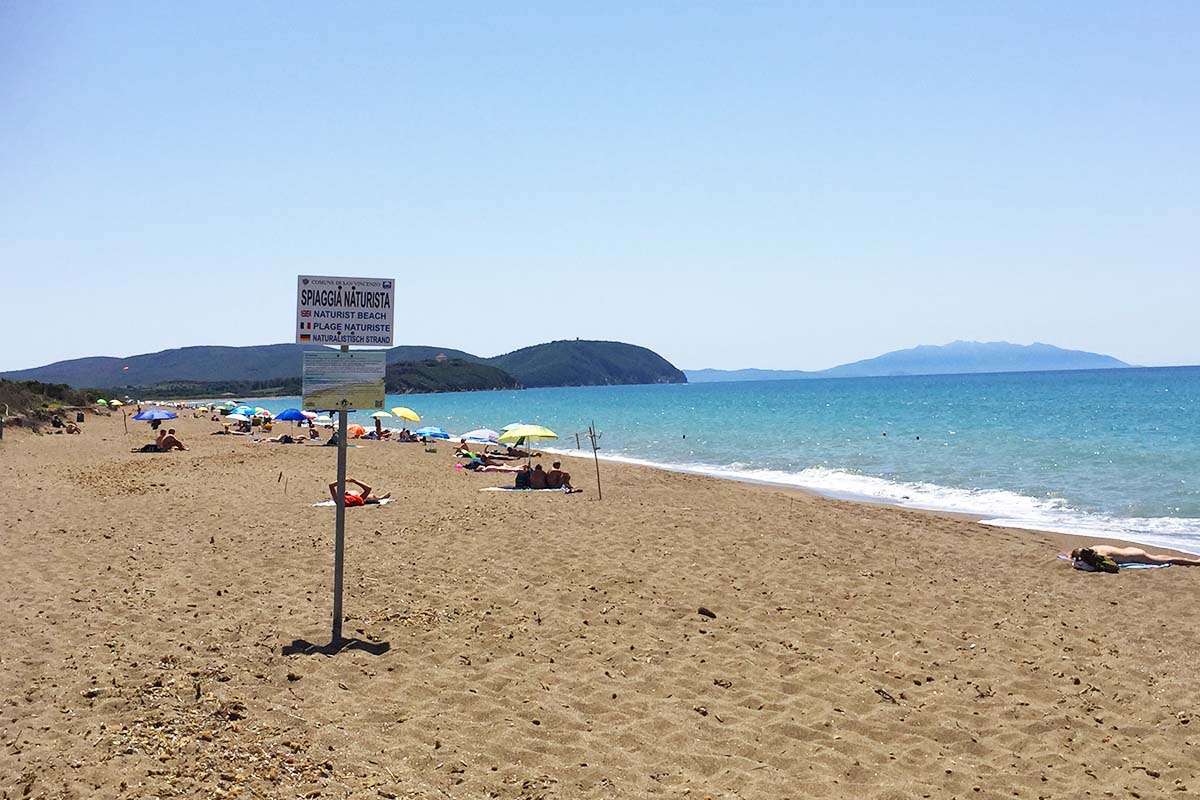 Nude beach in Italy