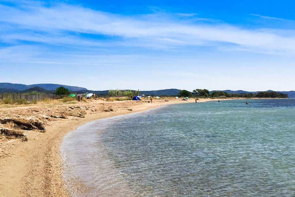 Les Salins d'Hyères nude beach in France