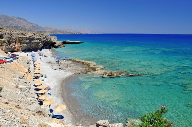 Filaki Beach in Crete, Greece