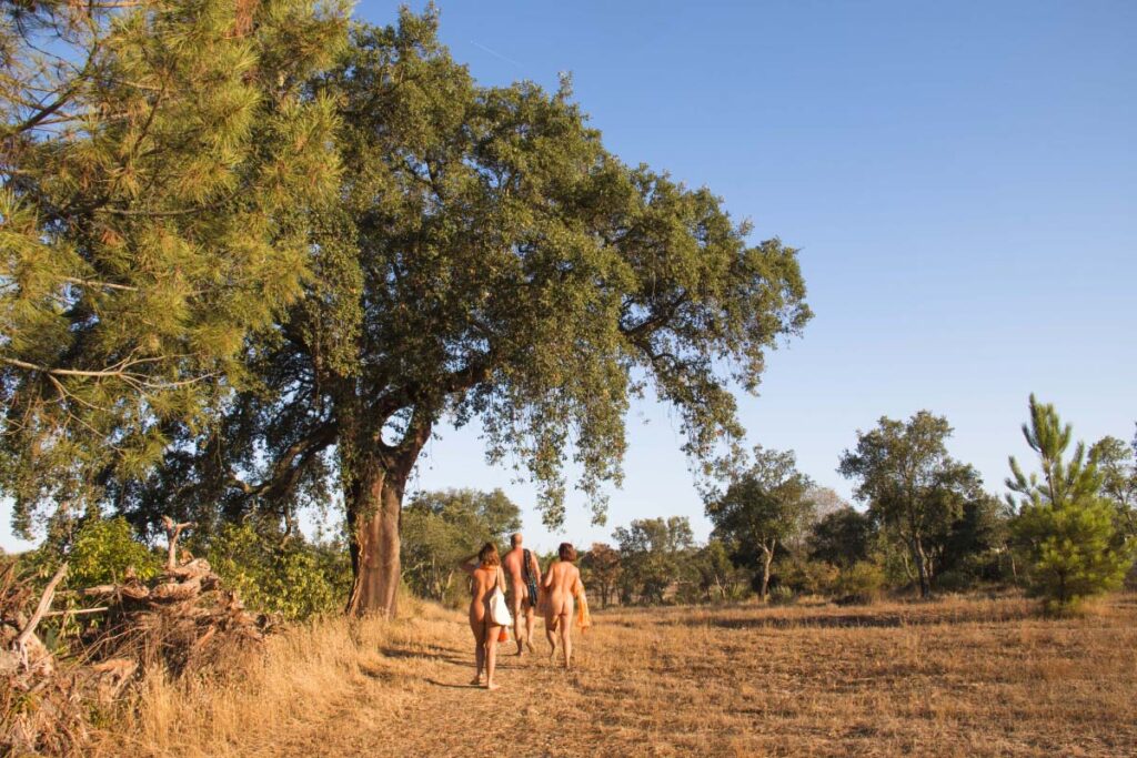 Naturist campground Monte Naturista O Barão in Alentejo, Portugal