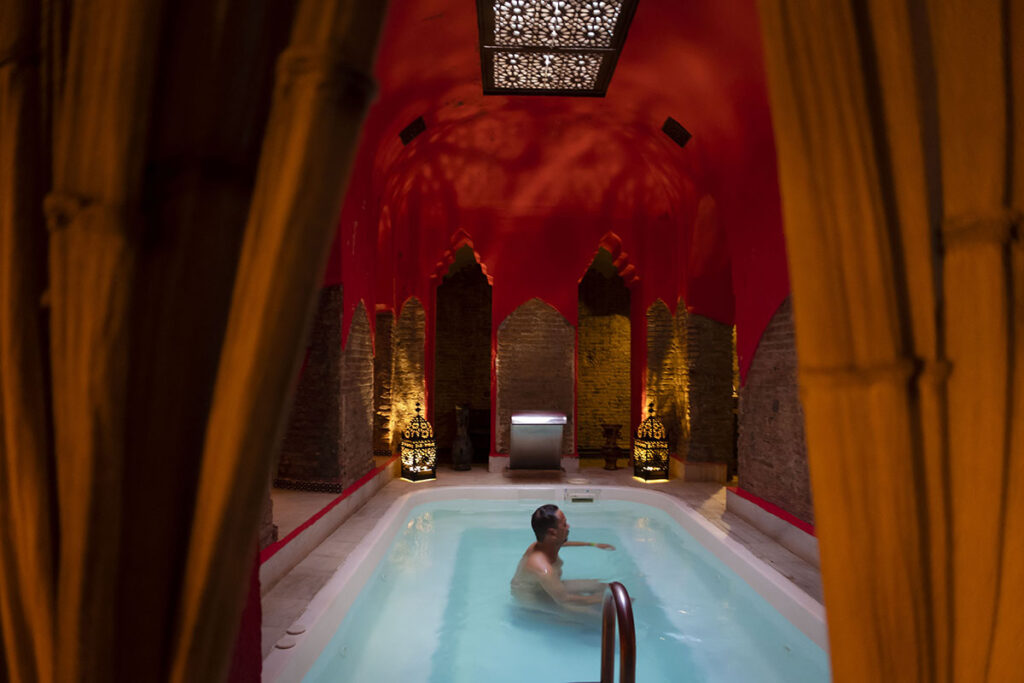 Naturism in an Arab Bath in Andalucia - Baños de Elvira