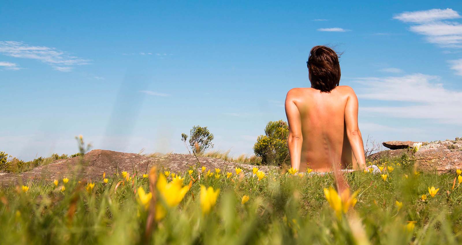 Travel sustainably, travel naked