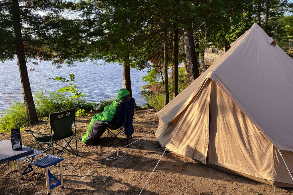 Naked in a Tent in Canada