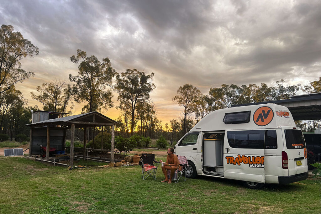 Bare Camp in Queensland, Australia