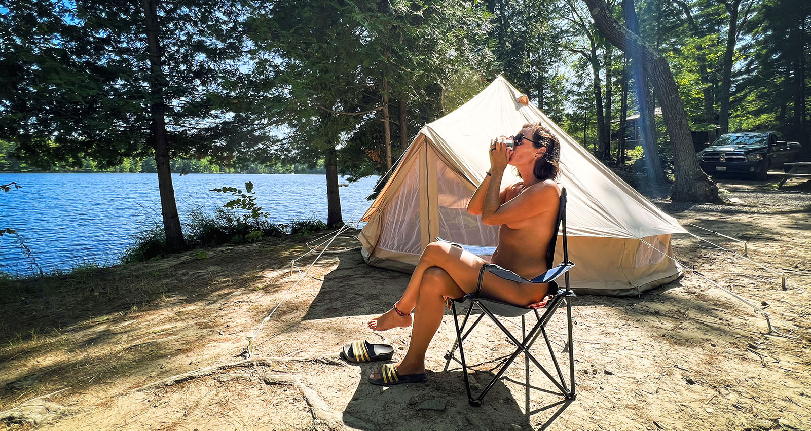 A New Way of Clothes-Free Camping