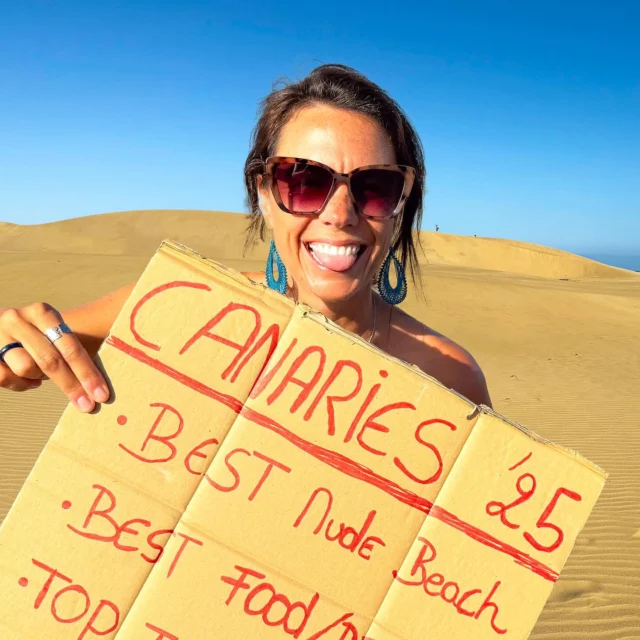 This is the start of our series about the Canary Islands in which we’ll be searching for the best nude beaches and so much more. 🏝️  🥔We visit Maspalomas nüde beach, discovered excellent food, far off-the-beaten-track places, an excellent naturist resort and even something funny (although that could be discussed) 🤭  ✅ Link in bio / YouTube ☕️